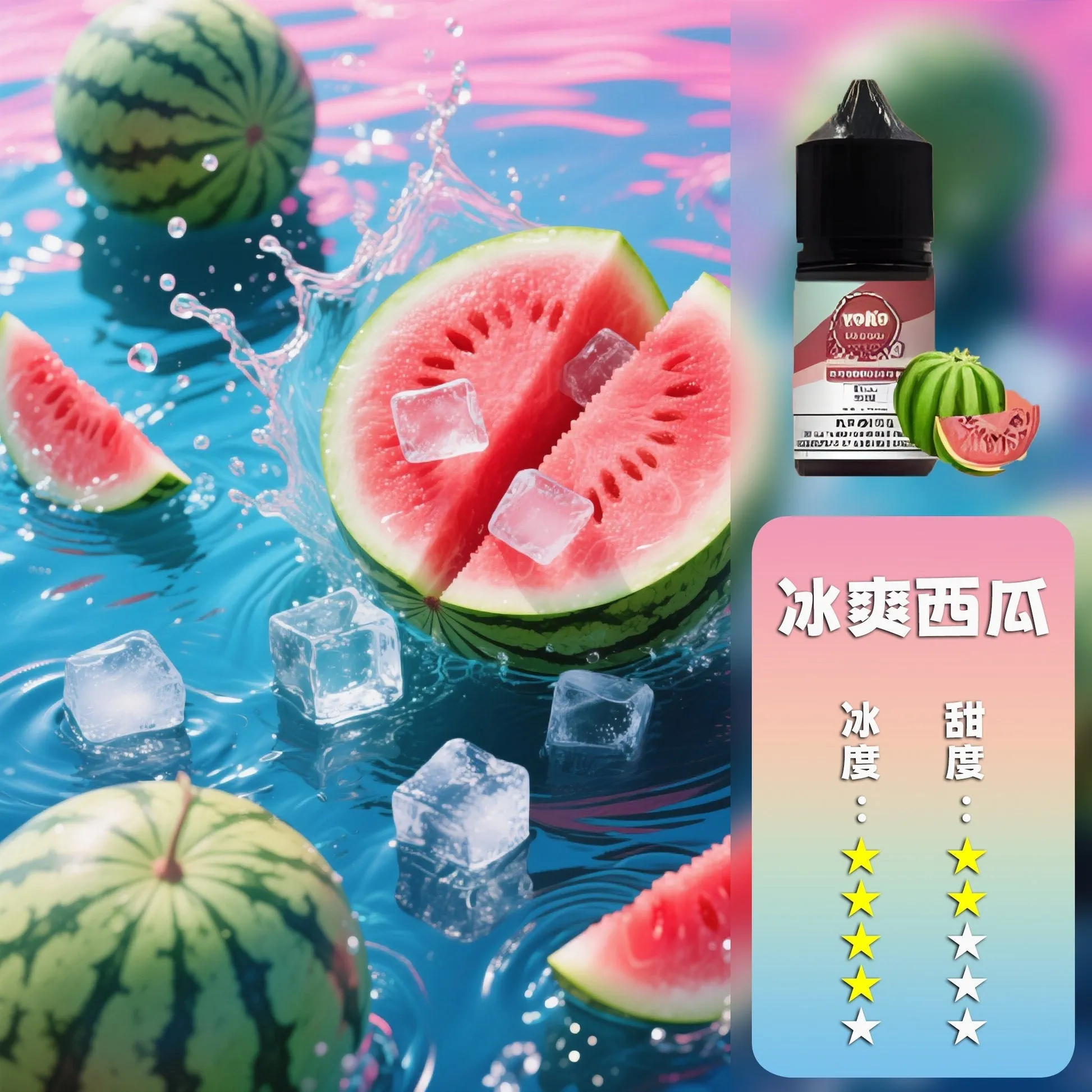 哩亞系列煙油 冰爽西瓜